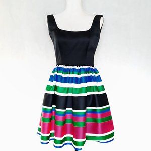 Vintage Kathryn Conover Colorful Striped Dress
